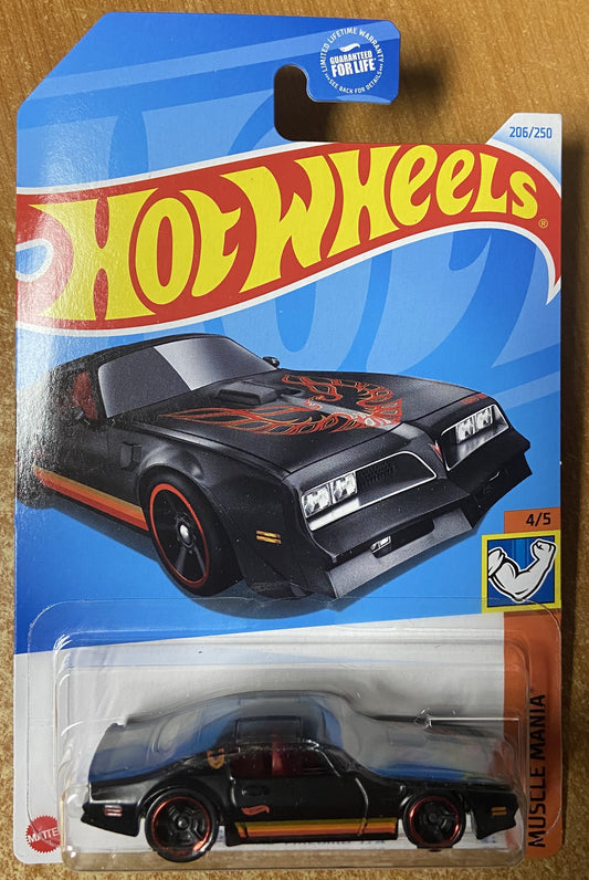 2024 Hot Wheels #206 77 Pontiac Firebird T/A BLACK