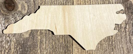 North Carolina Shape - Unfinished 1/8" Plywood - S215