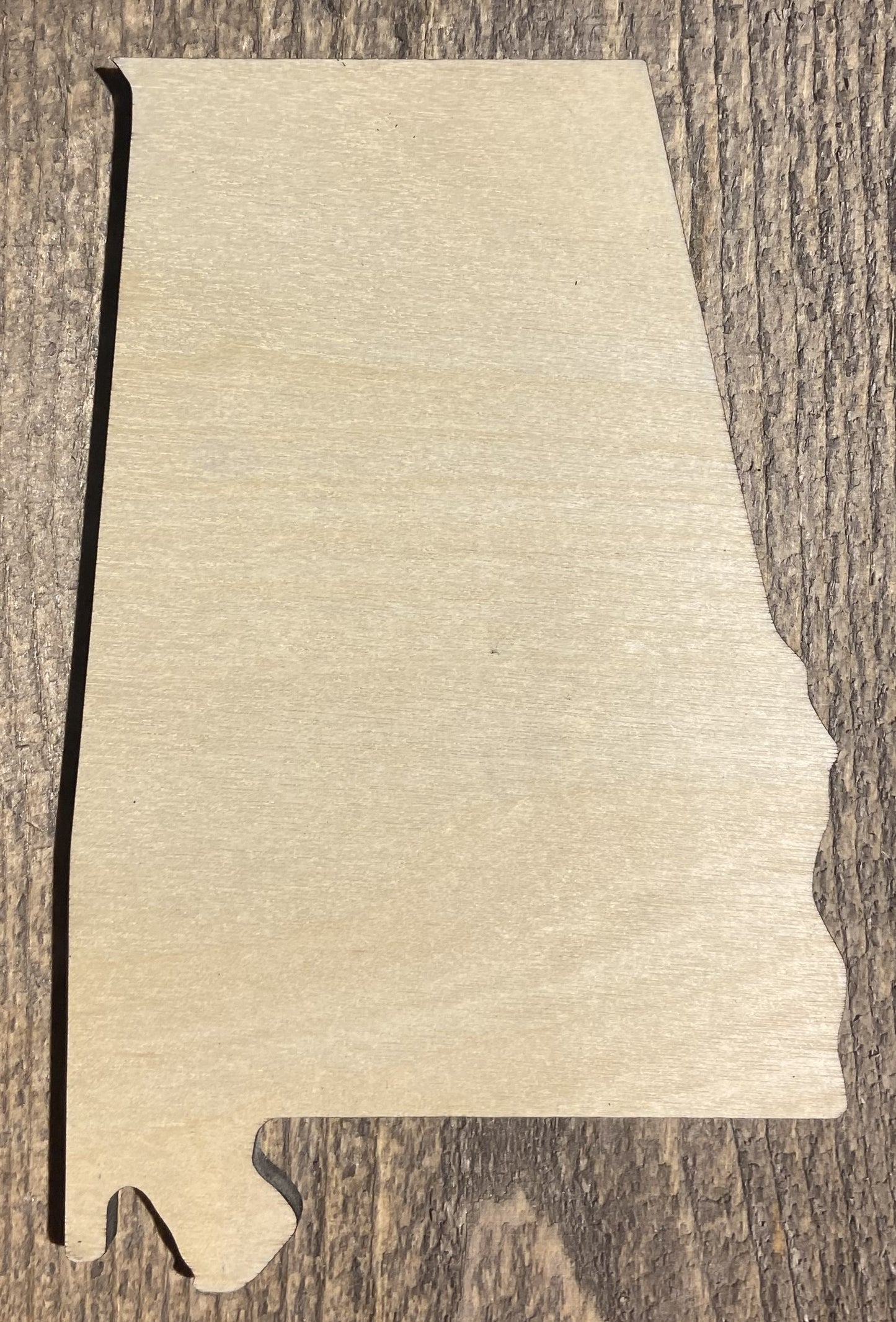 Alabama Shape - Unfinished 1/8" Plywood-S217