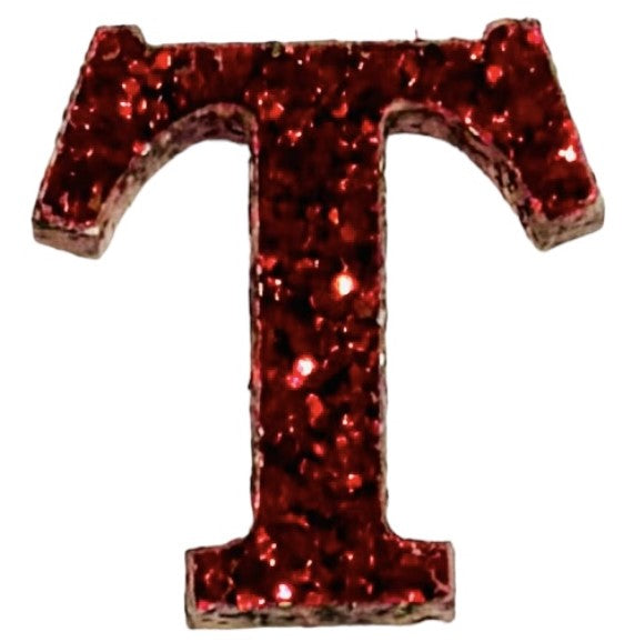 Red Glitter Acrylic Letter - 3" Tall - Font #01