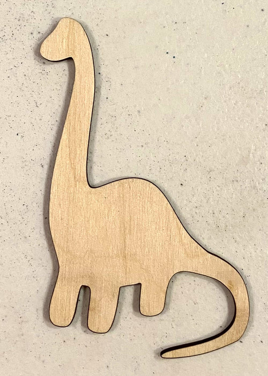 Diplodocus Shape - Unfinished 1/8" Plywood - S252
