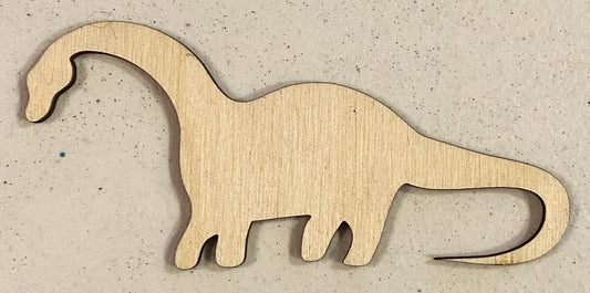 Ready to Paint Shape - 1/8" Birch - Brontosaurus - S255