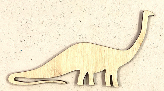 Ready to Paint Shape - 1/8" Birch -Apatosaurus  - S256