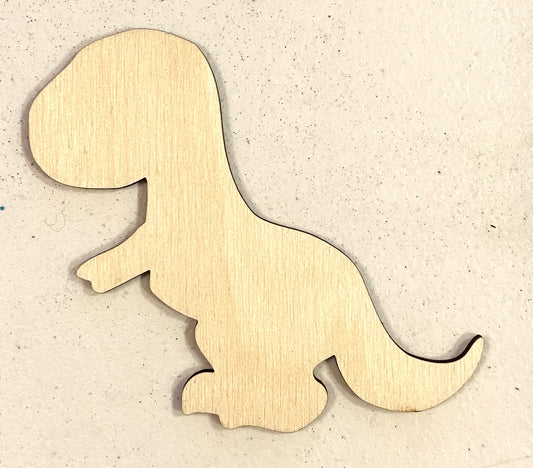 Baby Toy Dinosaur Shape - Unfinished 1/8" Plywood - S257