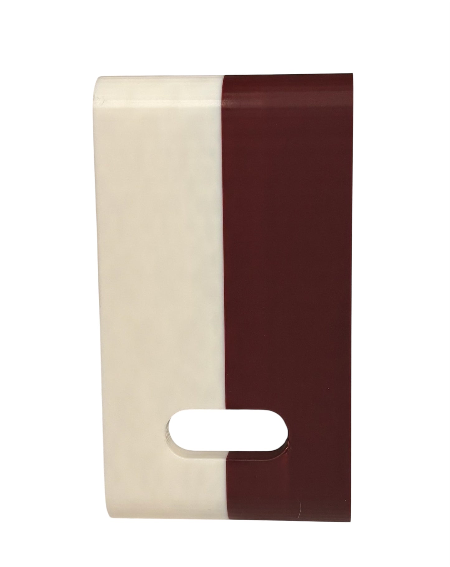 Phone Stand - White / Maroon
