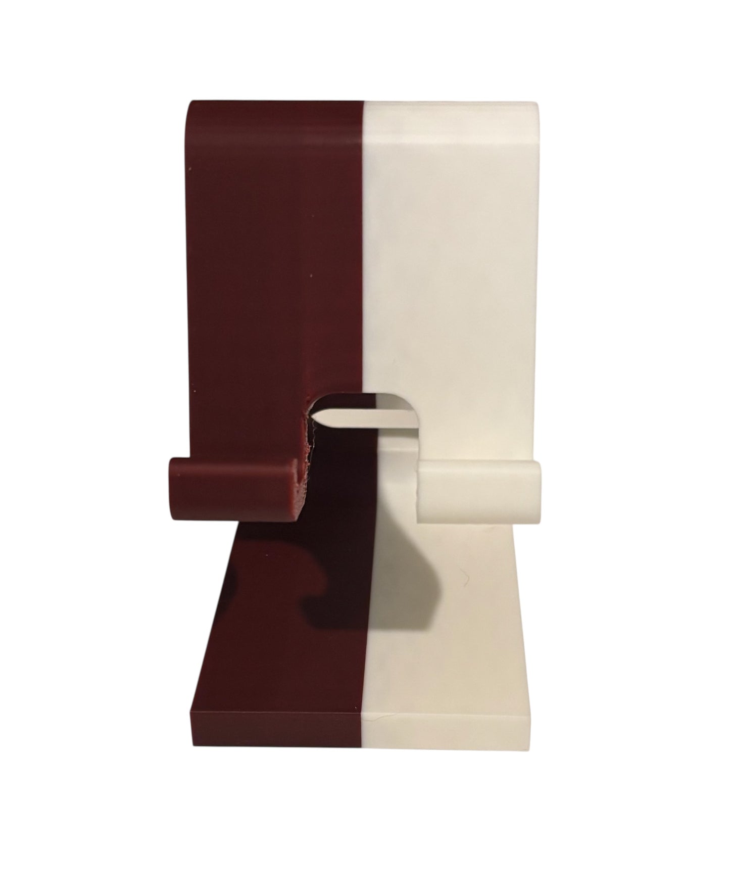 Phone Stand - White / Maroon
