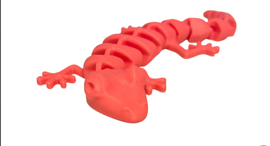 7" Articulated Lizard - Hot Pink