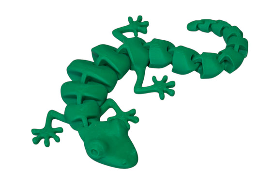 7" Articulated Lizard - Green