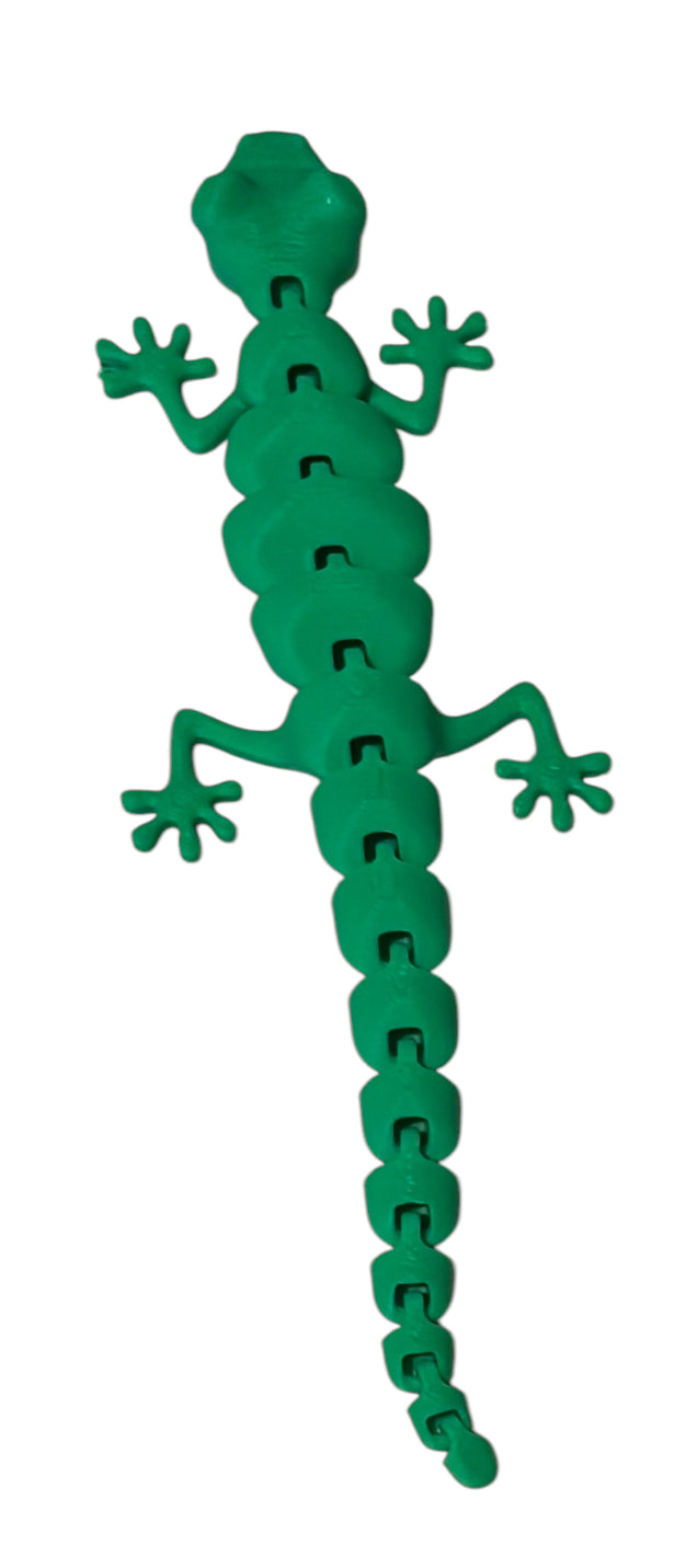 7" Articulated Lizard - Green
