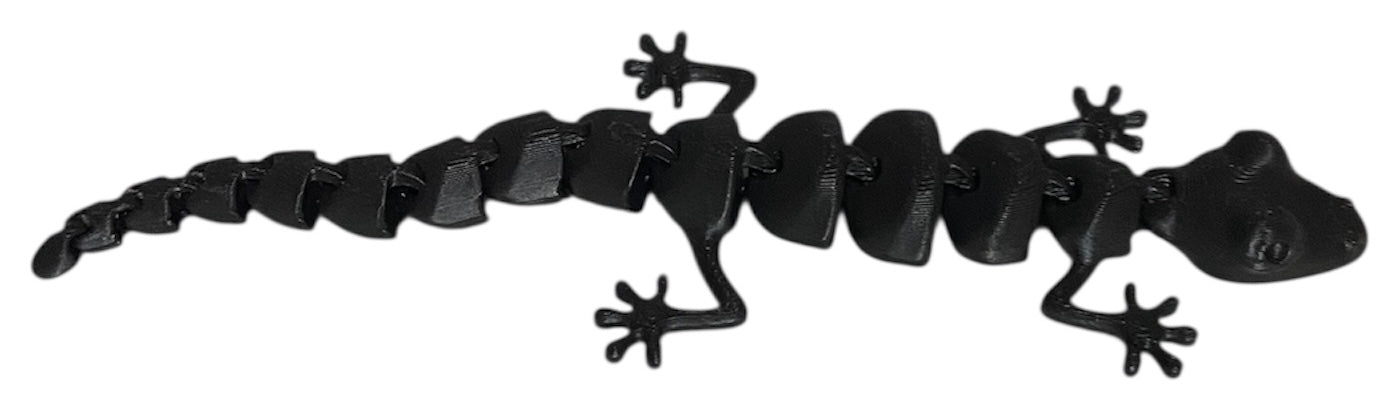 7" Articulated Lizard - Black