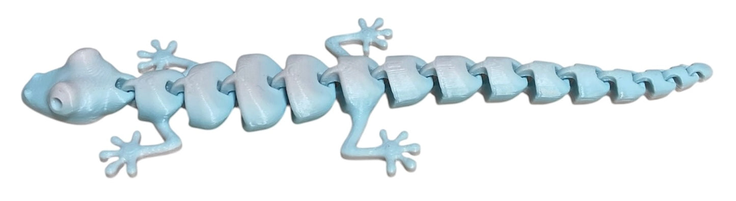 7" Articulated Lizard - Cotton Candy