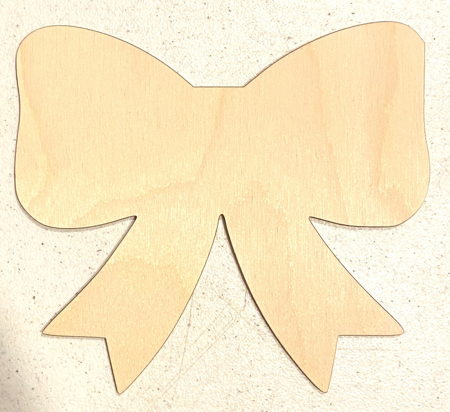 Ready to Paint Shape - 1/8" Birch - Bow - S301