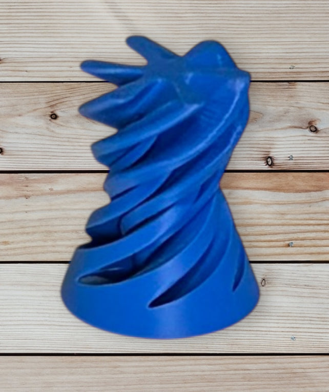 Pass Through Fidget Cone - 3-1/2" x 3" - Blue