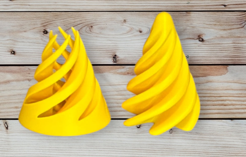 Pass Through Fidget Cone - 2-1/2" x 2" - Yellow