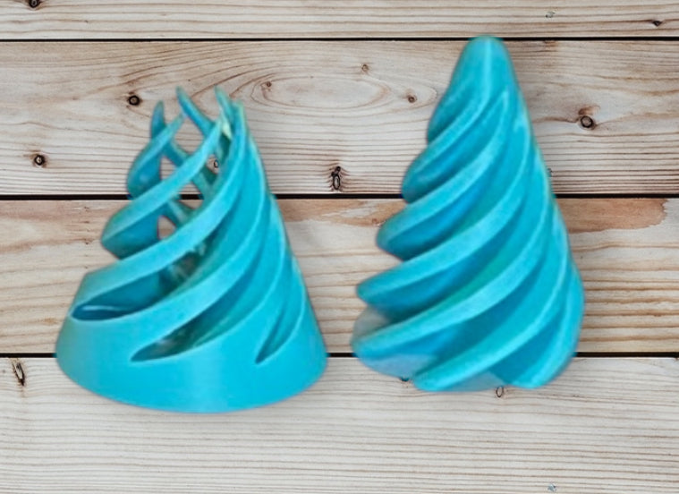 Pass Through Fidget Cone - 2-1/2" x 2" - Turquoise