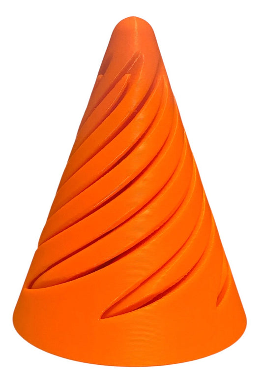 Pass Through Fidget Cone - 2-1/2" x 2" - Orange