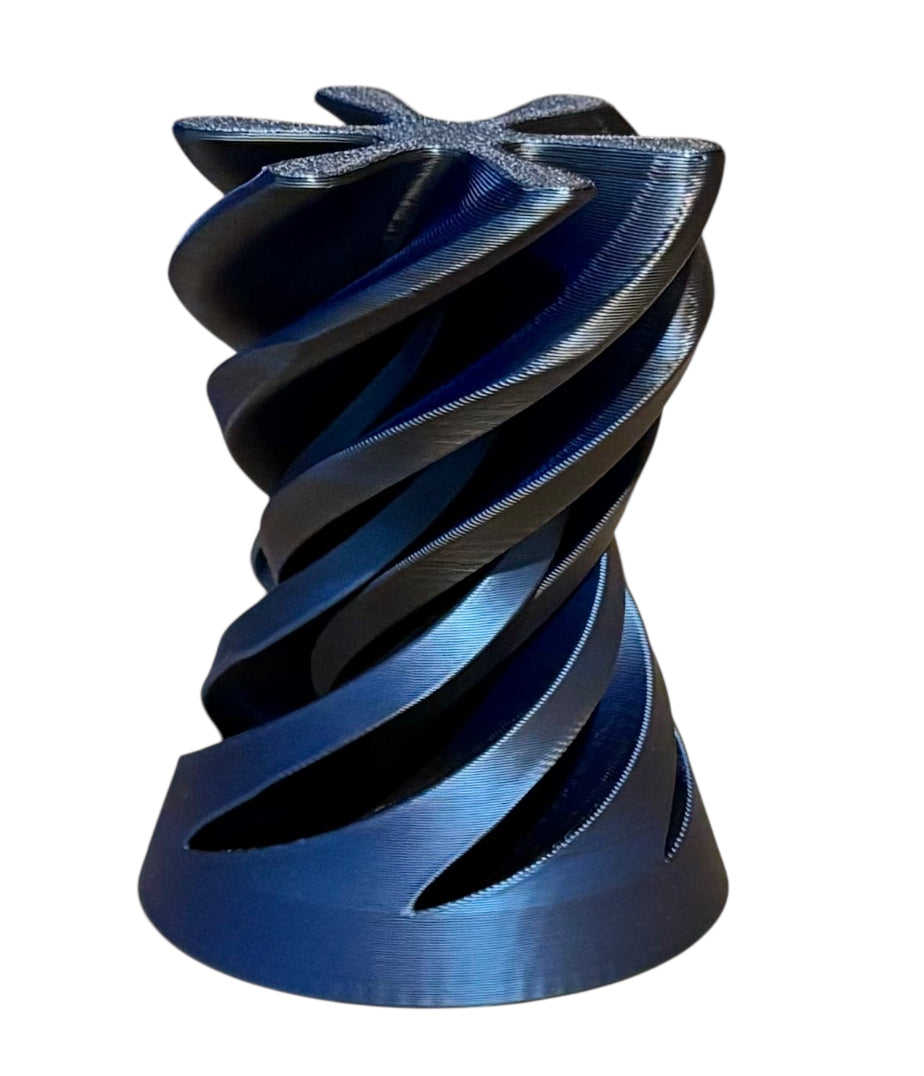 Pass Through Fidget Cone - 2-1/2" x 2" - Blue / Black