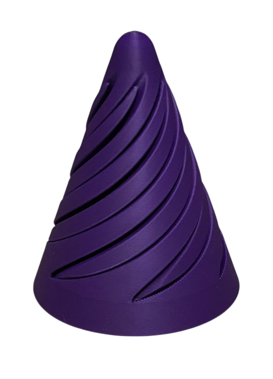 Pass Through Fidget Cone - 3-1/2" x 3" - Purple