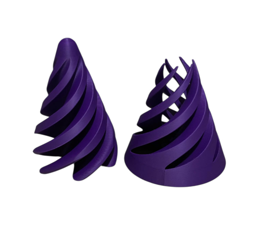 Pass Through Fidget Cone - 3-1/2" x 3" - Purple