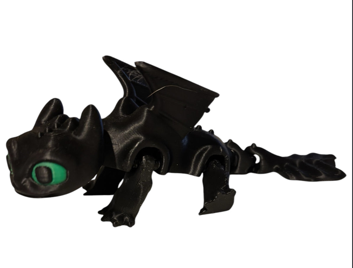 3D printed 6" Baby Toothless
