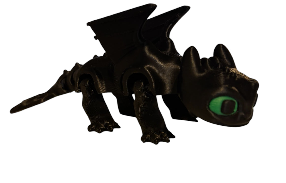 3D printed 6" Baby Toothless