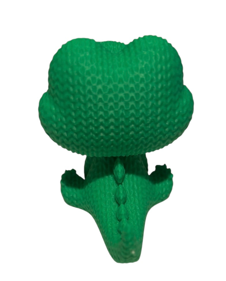 3D printed 3" Knitted Alligator