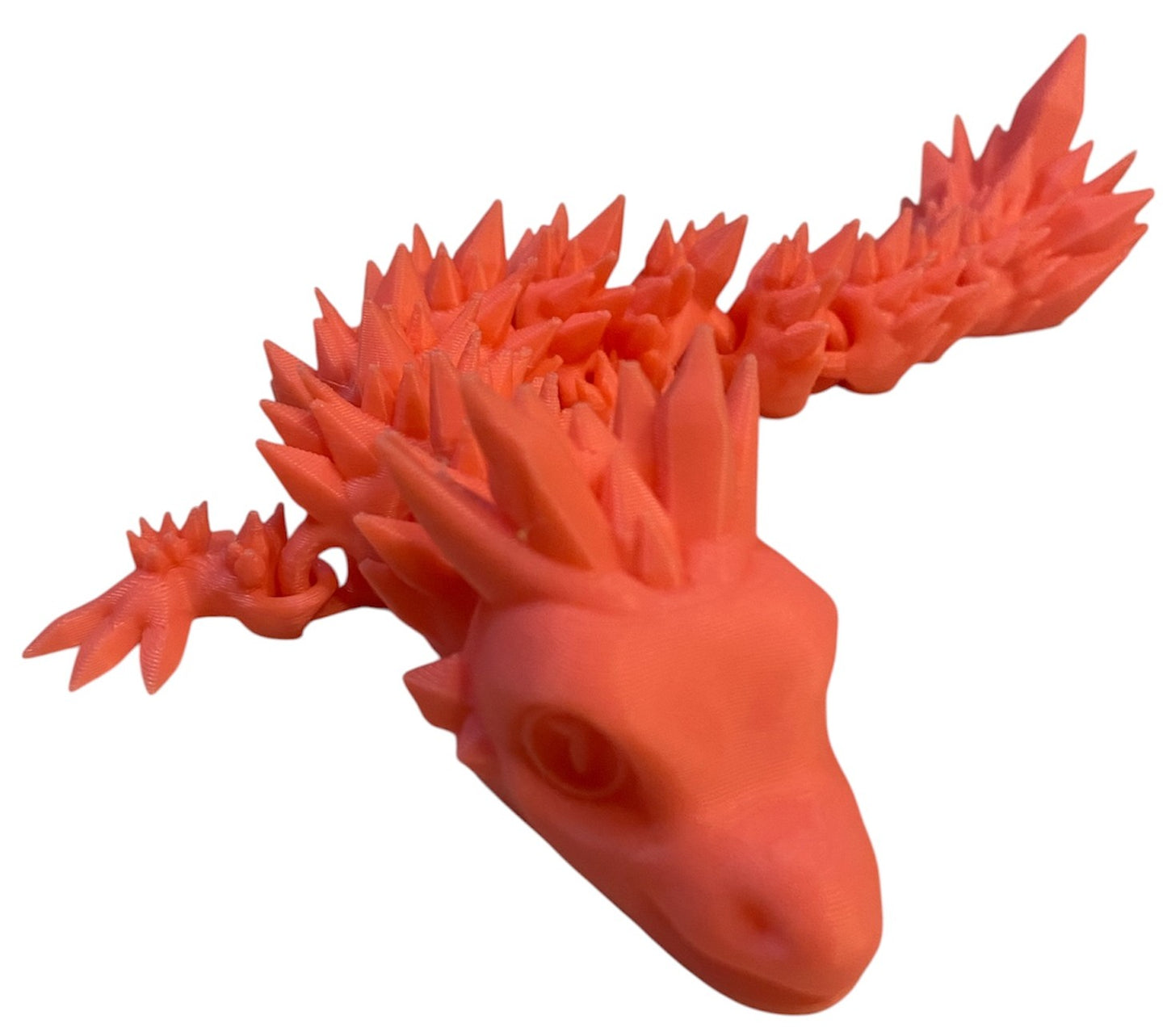 Articulated Baby Crystal Dragon - 8" - Pink