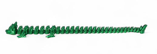 Articulated Baby Stone Dragon - 15" - Candy Green