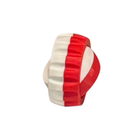 Gyro Spinner - 2" - White / Red