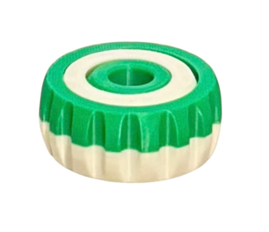 Gyro Spinner - 2" - White / Green