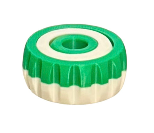 Gyro Spinner - 2" - White / Green