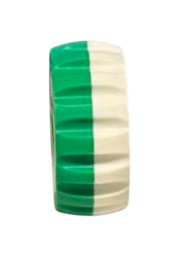 Gyro Spinner - 2" - White / Green