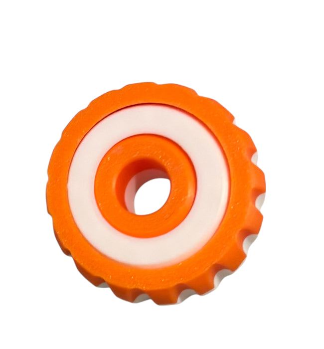 Gyro Spinner - 2" - White / Orange