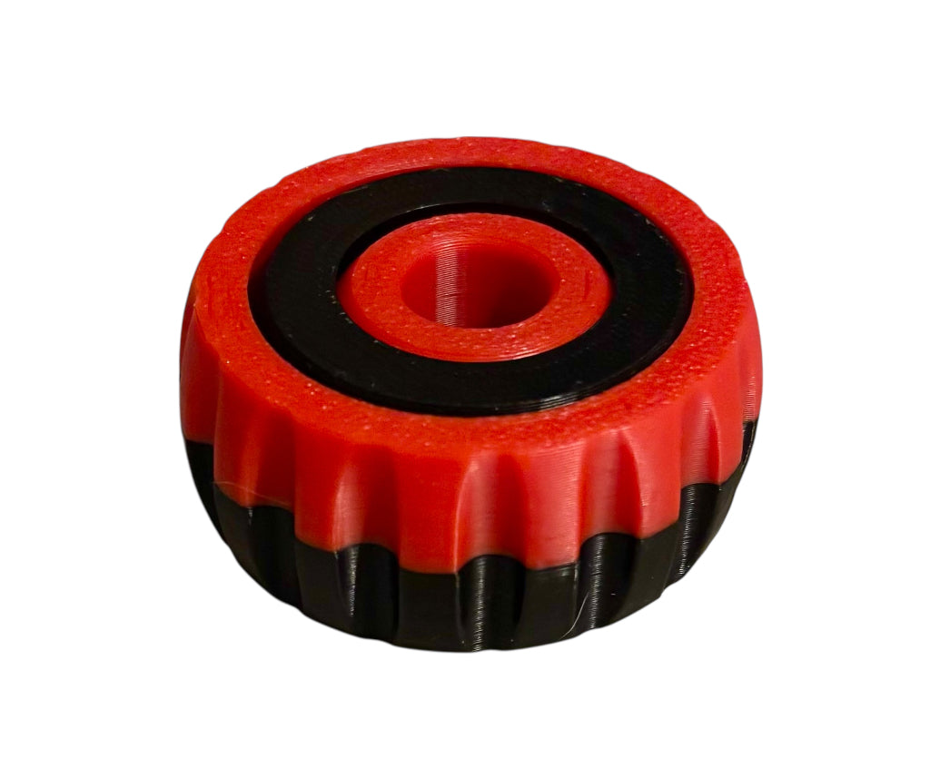 Gyro Spinner - 2" - Red / Black