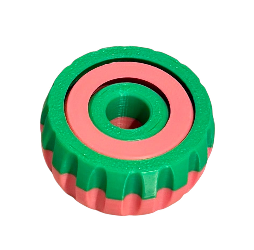 Gyro Spinner - 2" - Hot Pink / Green