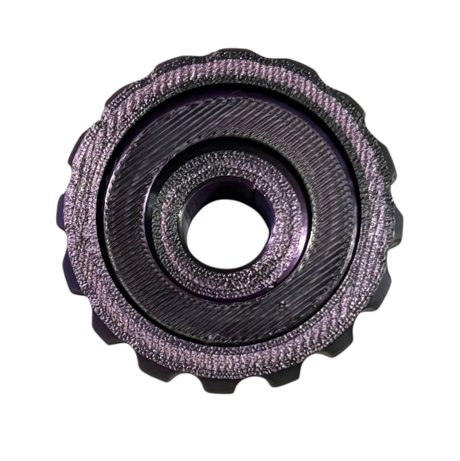 Gyro Spinner - 2" - Purple / Black