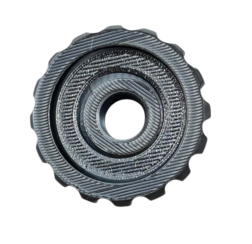 Gyro Spinner - 2" - Black / White