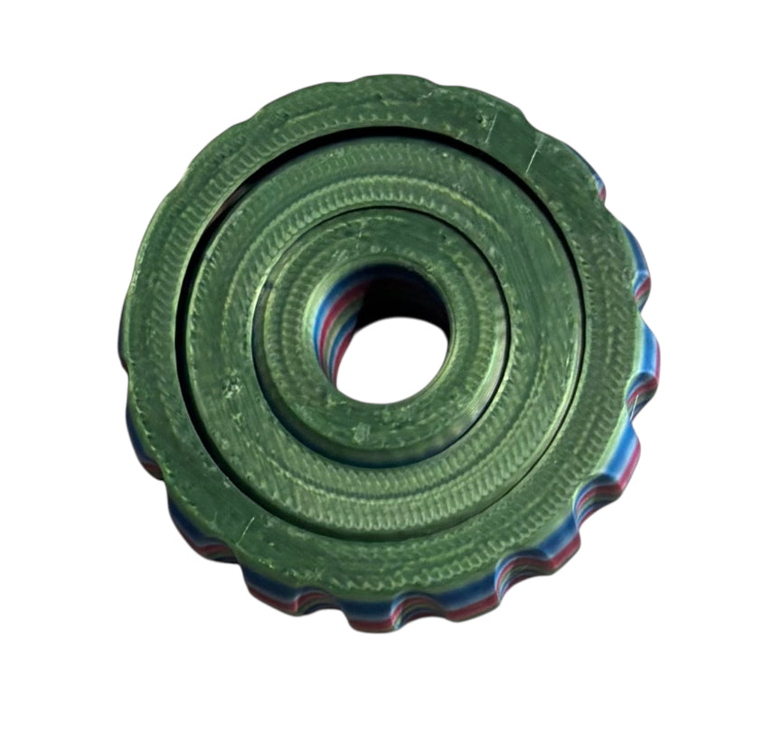 Gyro Spinner - 2" - Rainbow 06