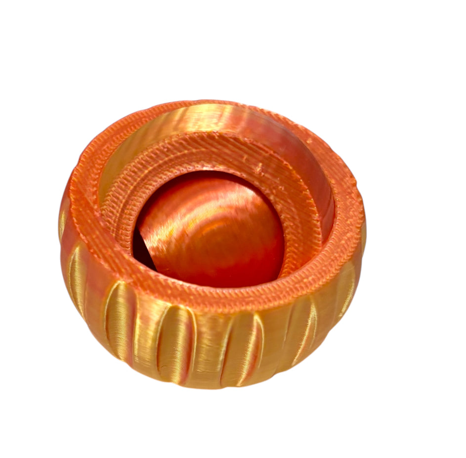 Gyro Spinner - 2" - Red / Gold