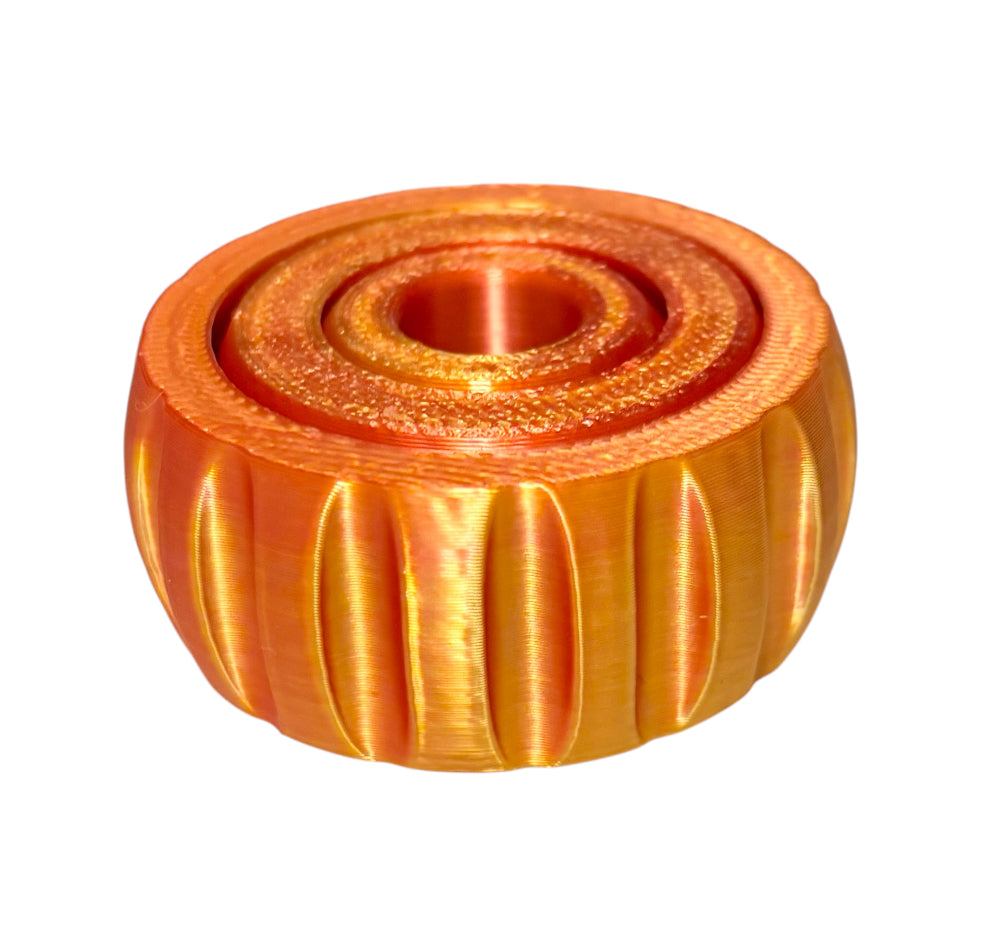 Gyro Spinner - 2" - Red / Gold