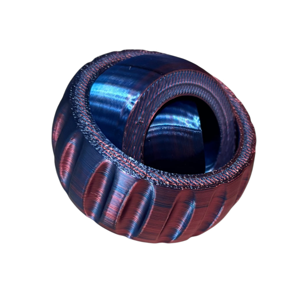 Gyro Spinner - 2" - Blue / Red