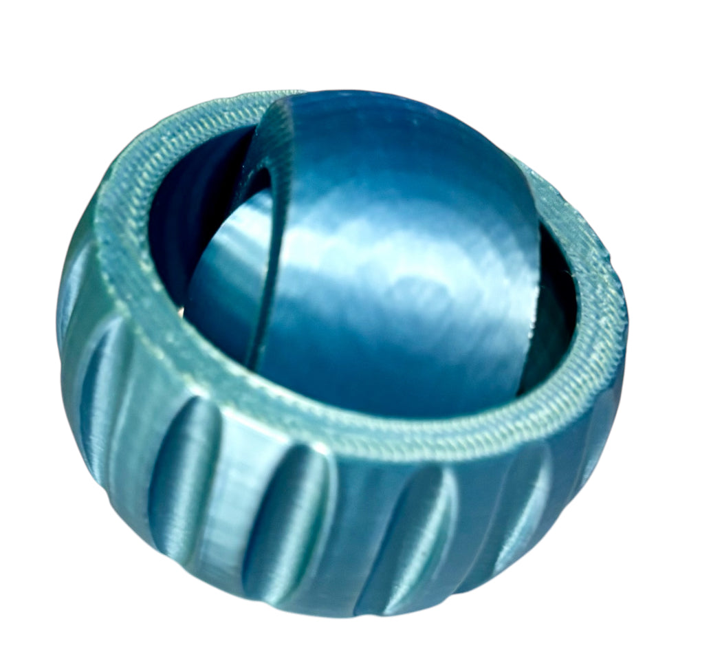 Gyro Spinner - 2" - Blue / Green