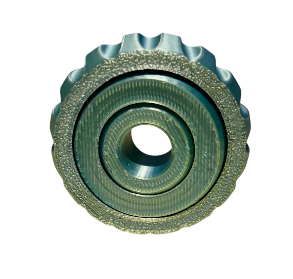 Gyro Spinner - 2" - Blue / Green