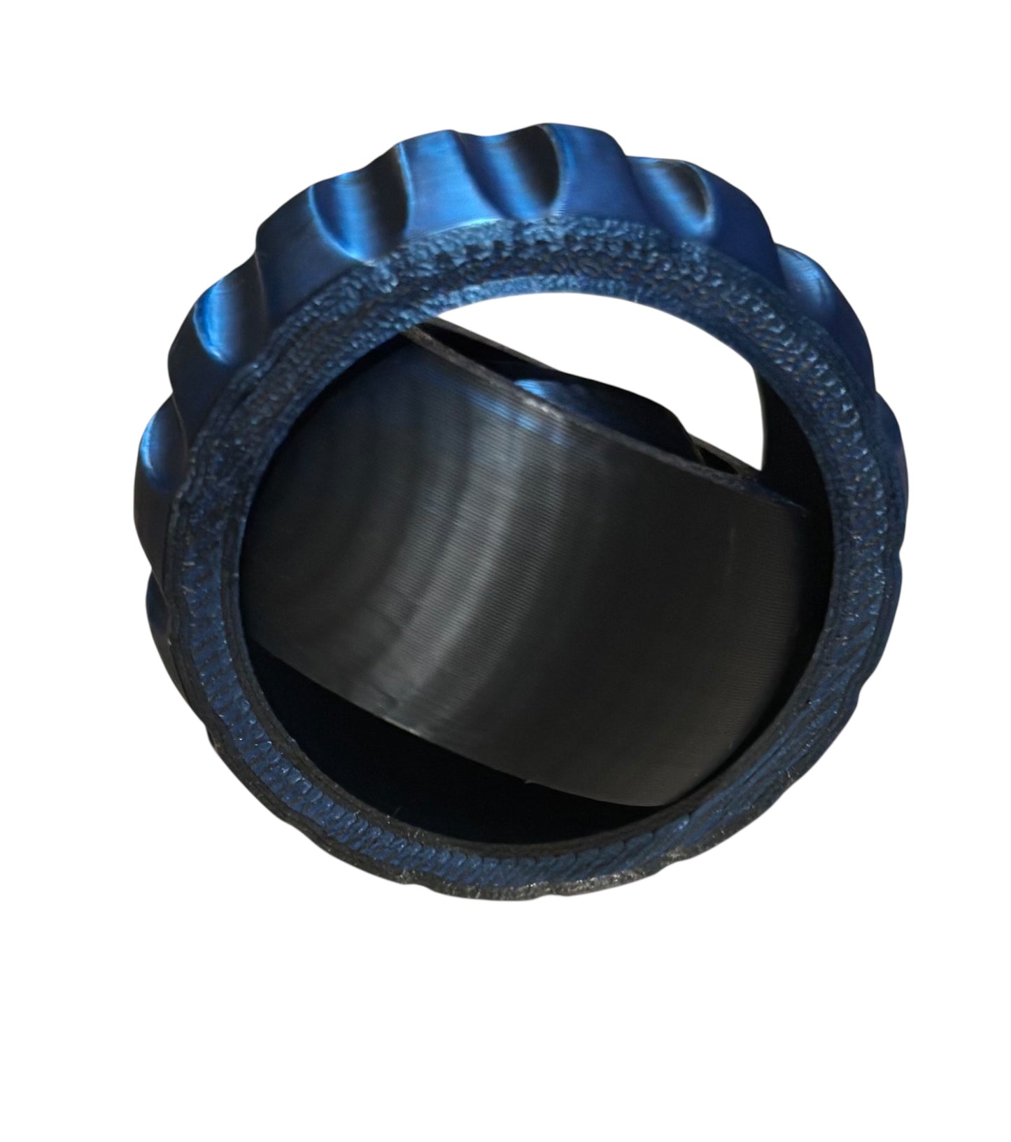 Gyro Spinner - 2" - Black / Blue