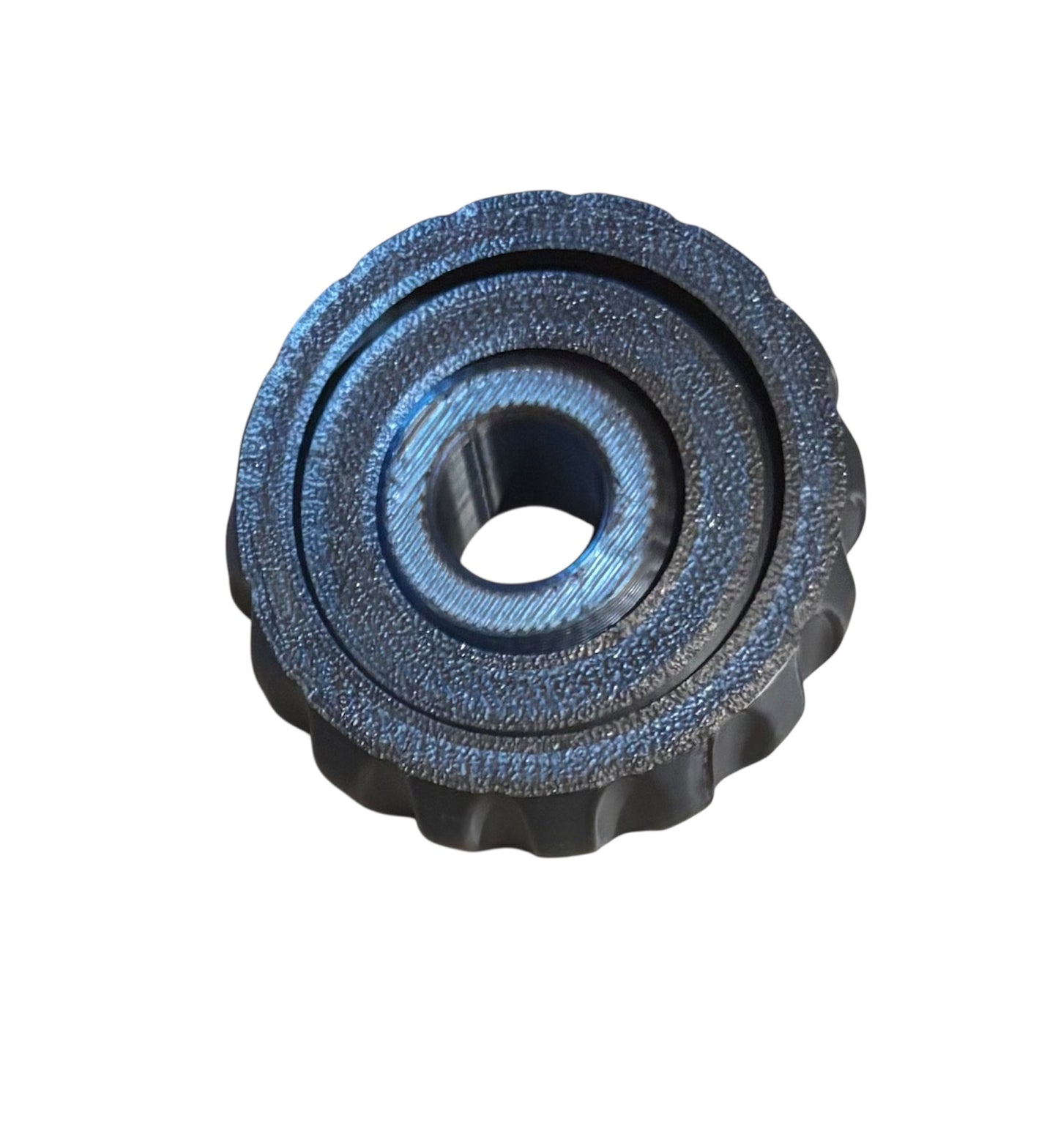 Gyro Spinner - 2" - Black / Blue