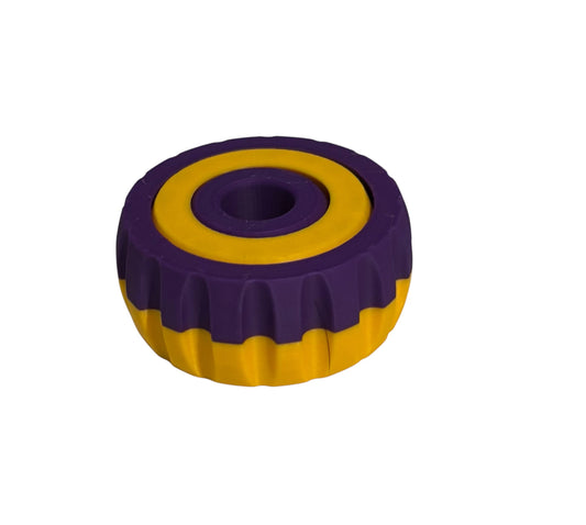Gyro Spinner - 2" - Purple / Sunflower