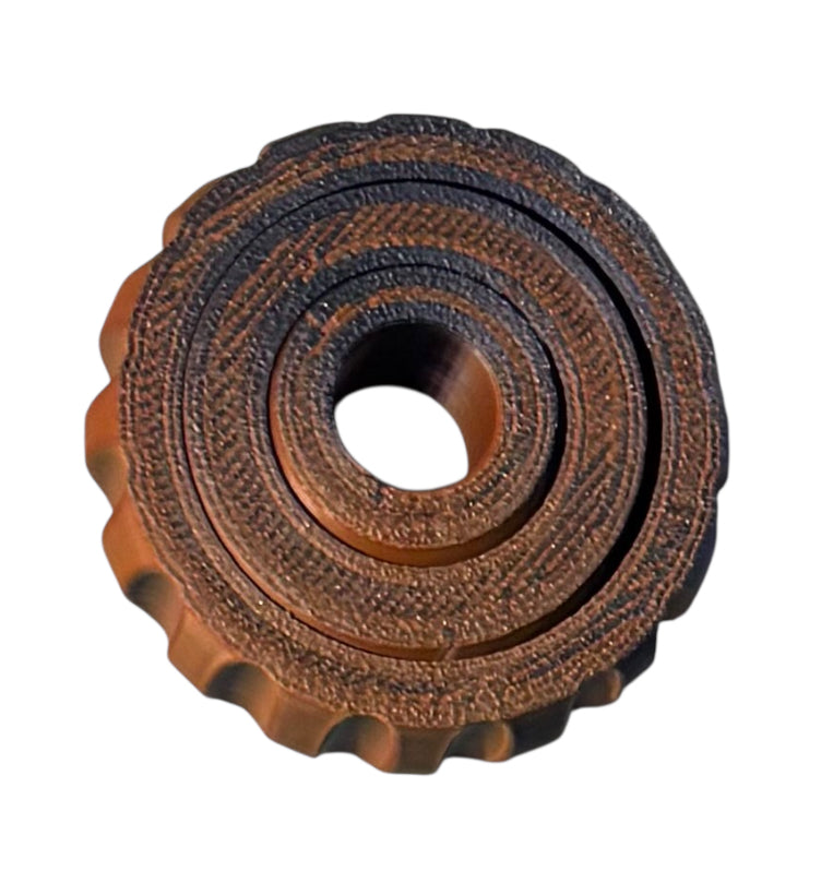 Gyro Spinner - 2" - Black / Orange