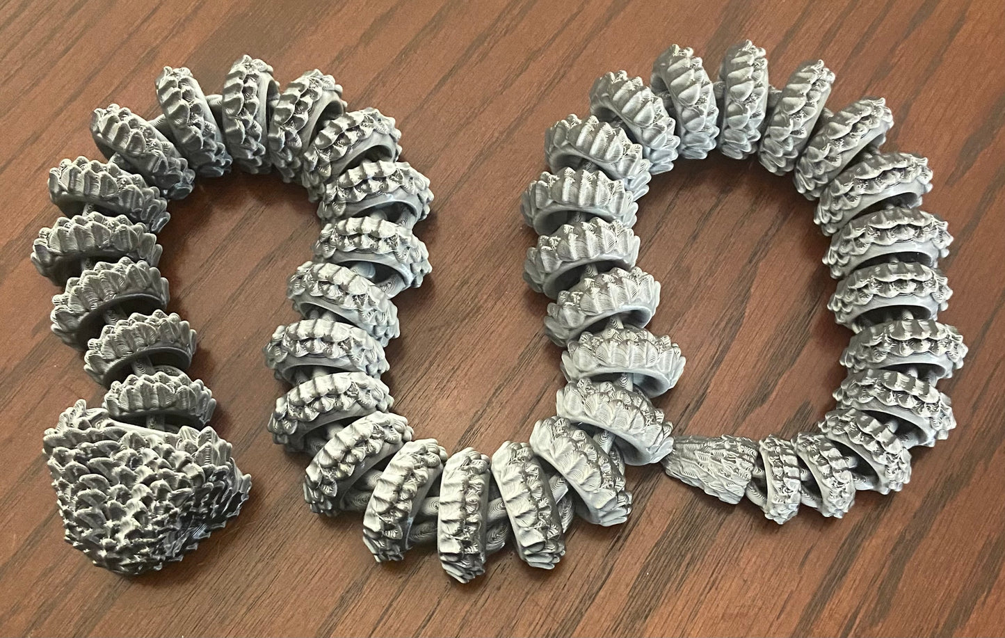 3D printed Large Bush Viper - 28" - White / Black