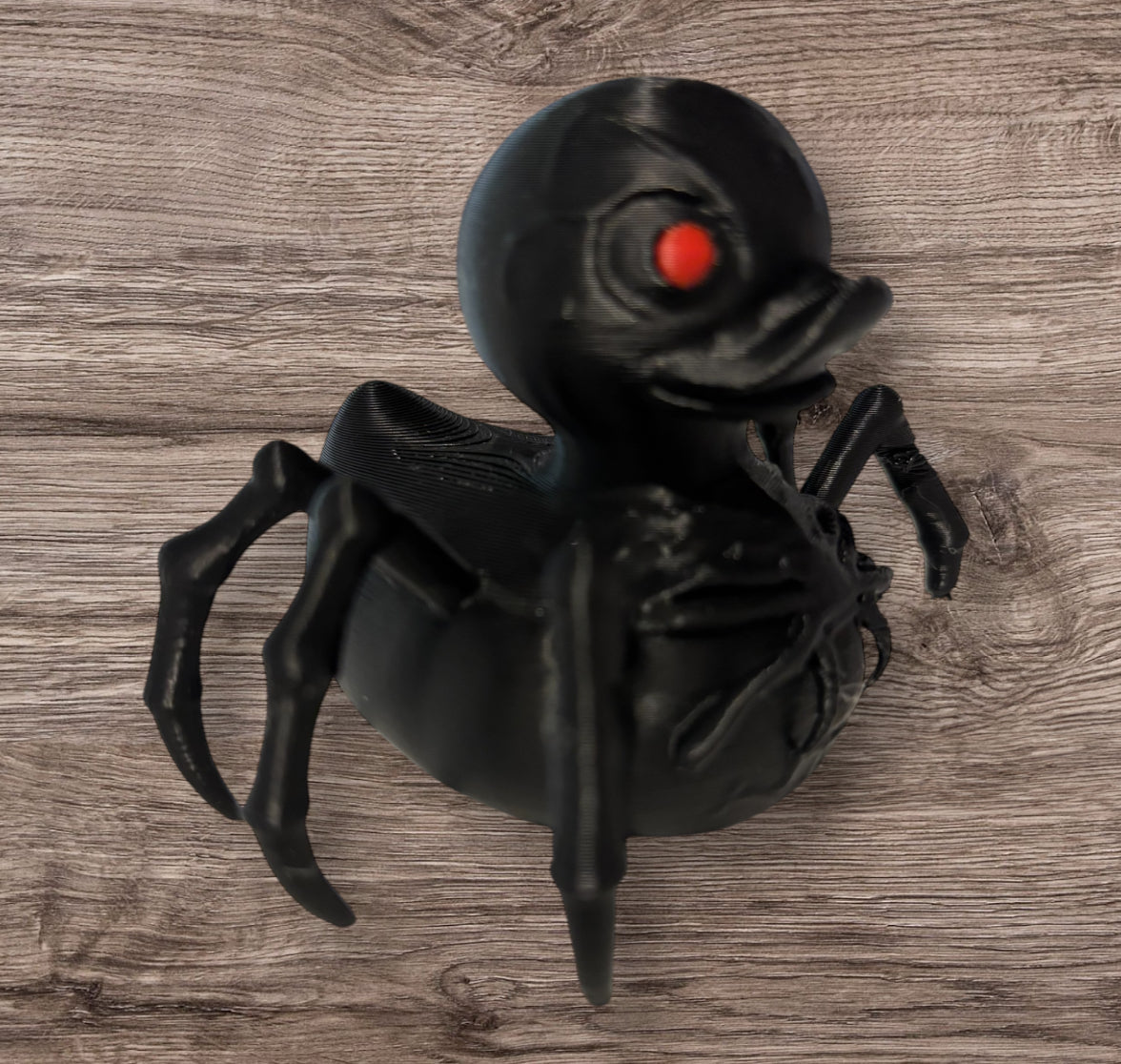 3D printed 3" Halloween Spider - Black / Red
