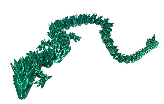 3D printed 24" Crystal Dragon - Candy Green